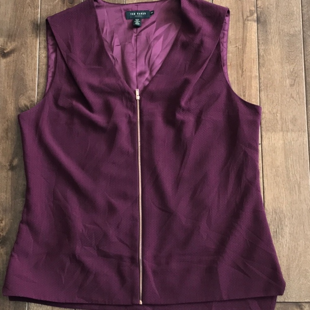Ted Baker Delise V-Neck Blouse- Size 3 (M) - Picture 4 of 12